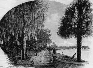 The winter home of the Mitchells, along the banks of the St. Johns River.